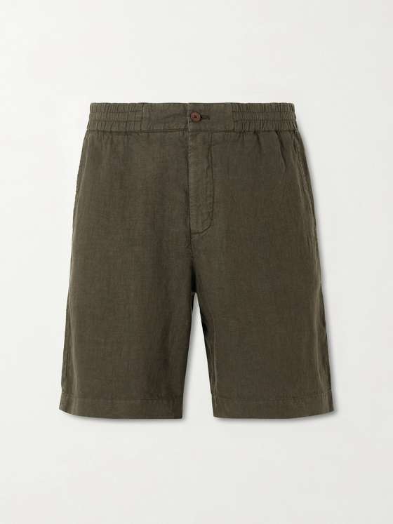 MRP Straight-Leg Linen Shorts