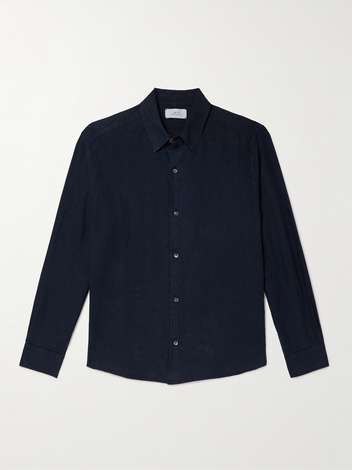 MR P. Garment-Dyed Linen Shirt - Men