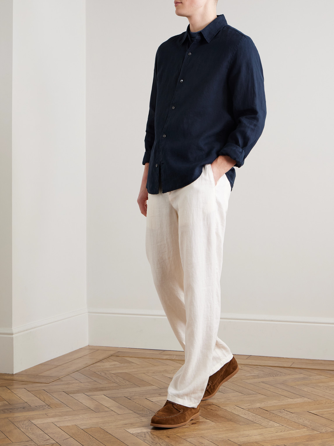 Mr P. - Garment-Dyed Linen Shirt