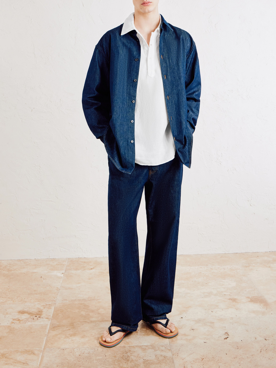 Mr P. - Linen Henley Shirt