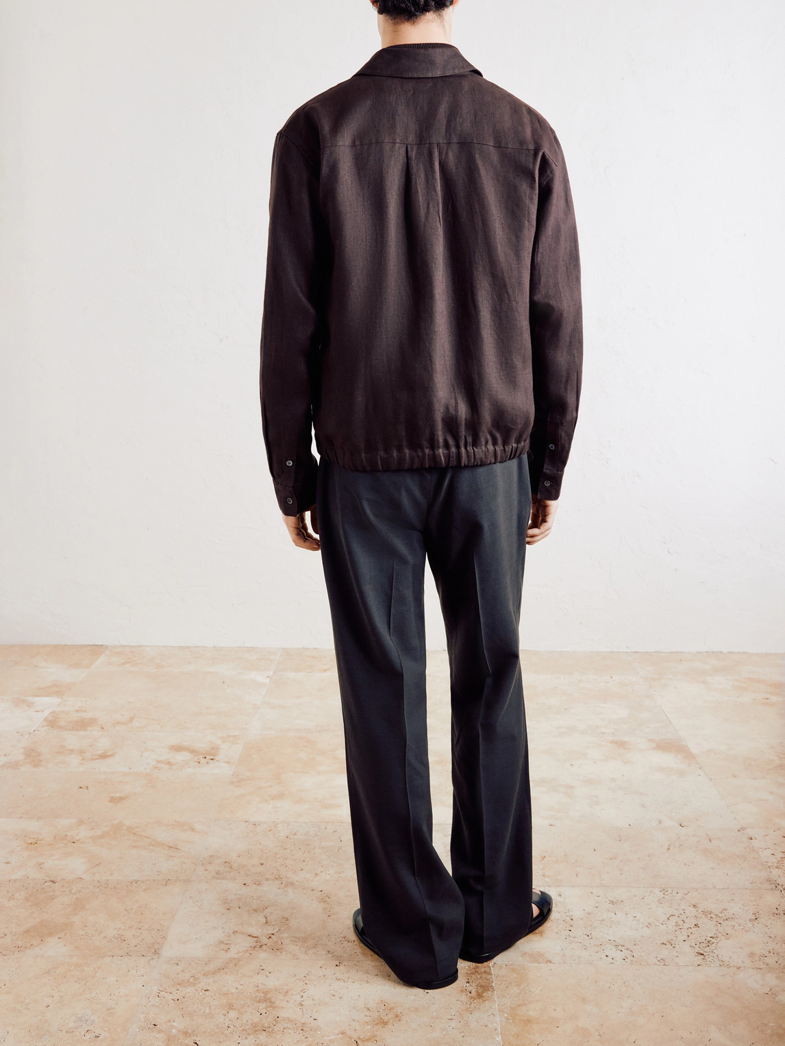  Mr P. - Linen Jacket - Men - Brown - Xs 