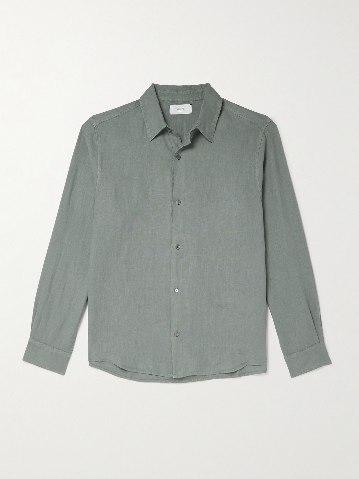 MR P. Garment-Dyed Linen Shirt - Men