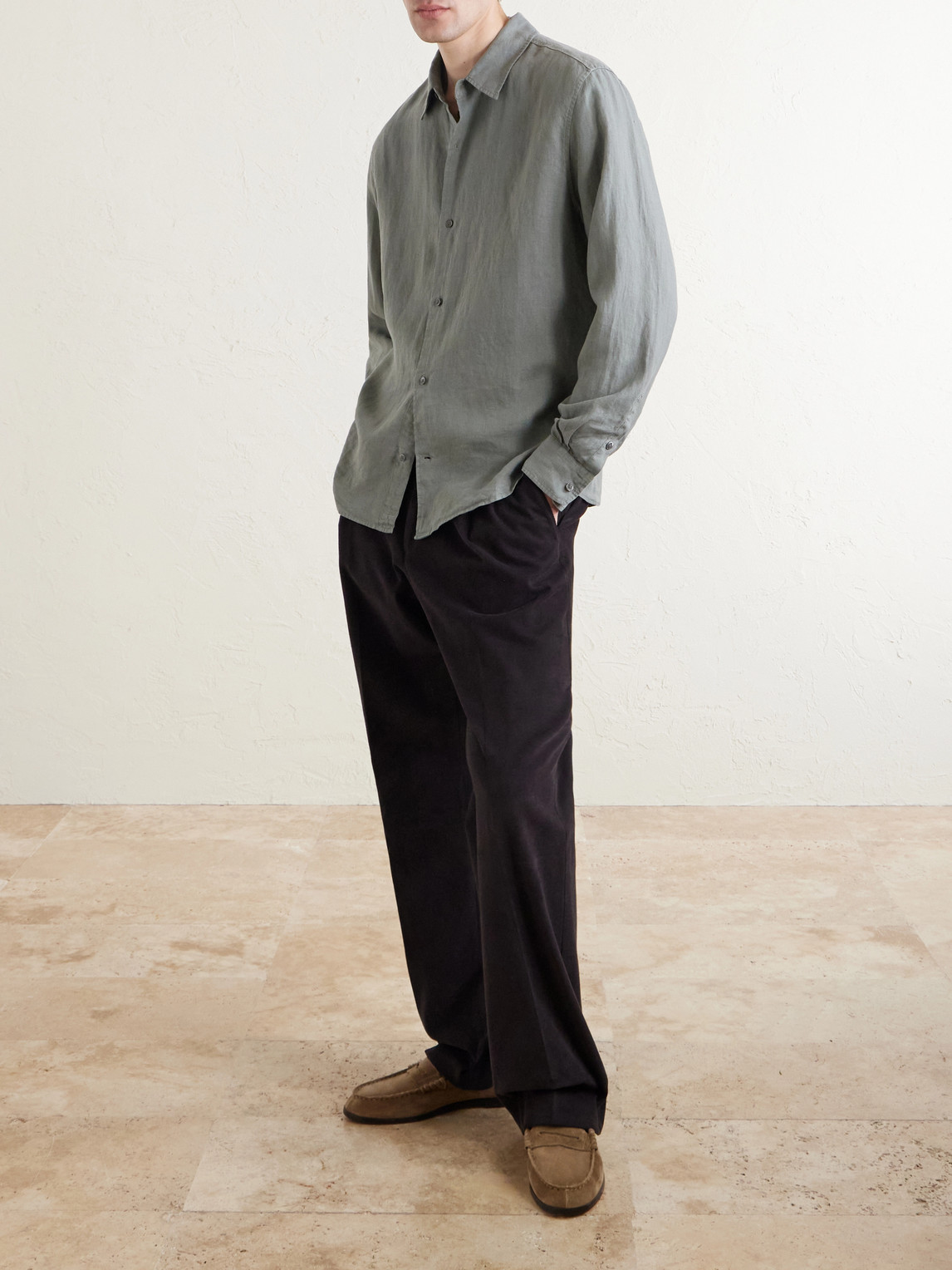 Mr P. - Garment-Dyed Linen Shirt