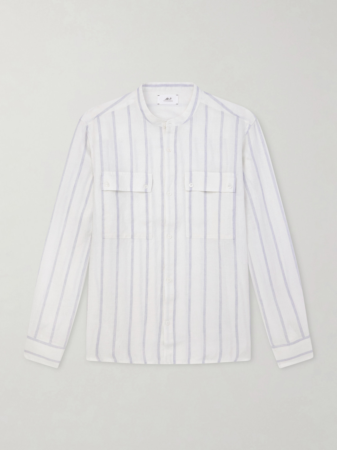 MR P. Striped Linen Shirt - Men