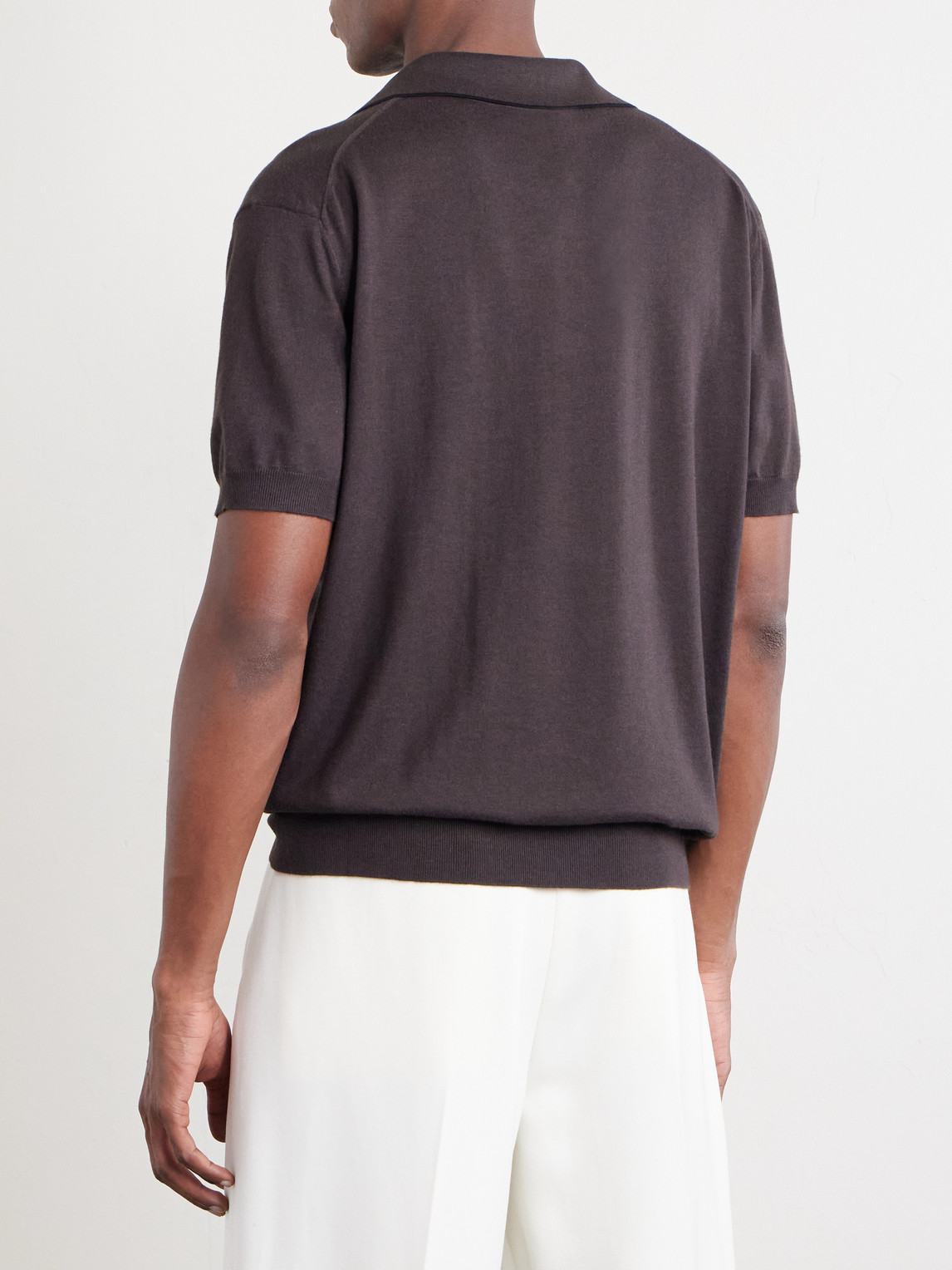 Sea Island Cotton And Silk-Blend Polo Shirt