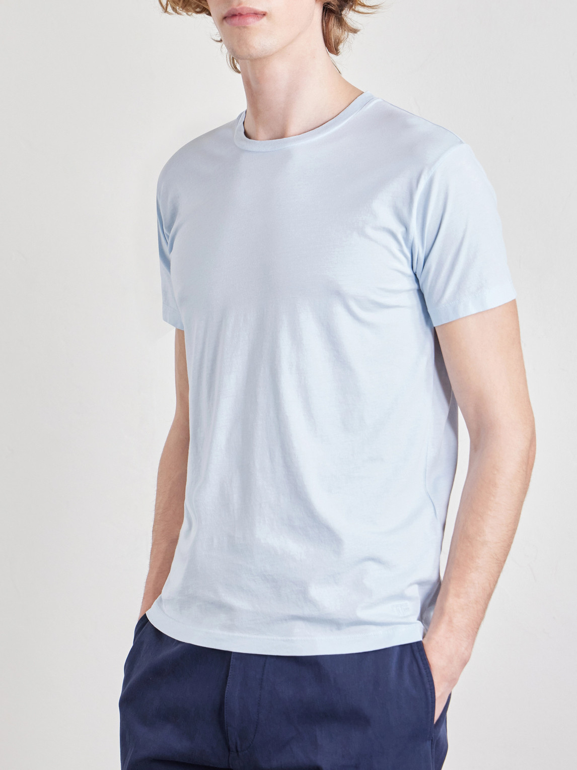 Slim-Fit Logo-Embroidered Cotton And Silk-Blend Jersey T-Shirt