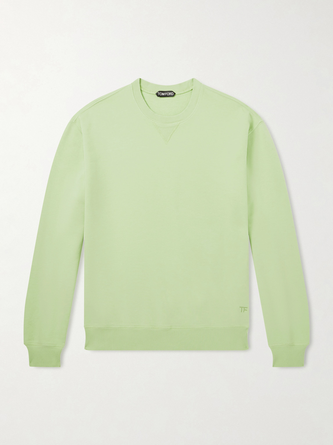 Tom Ford Logo-Embroidered Cotton-Jersey Sweatshirt IT 46