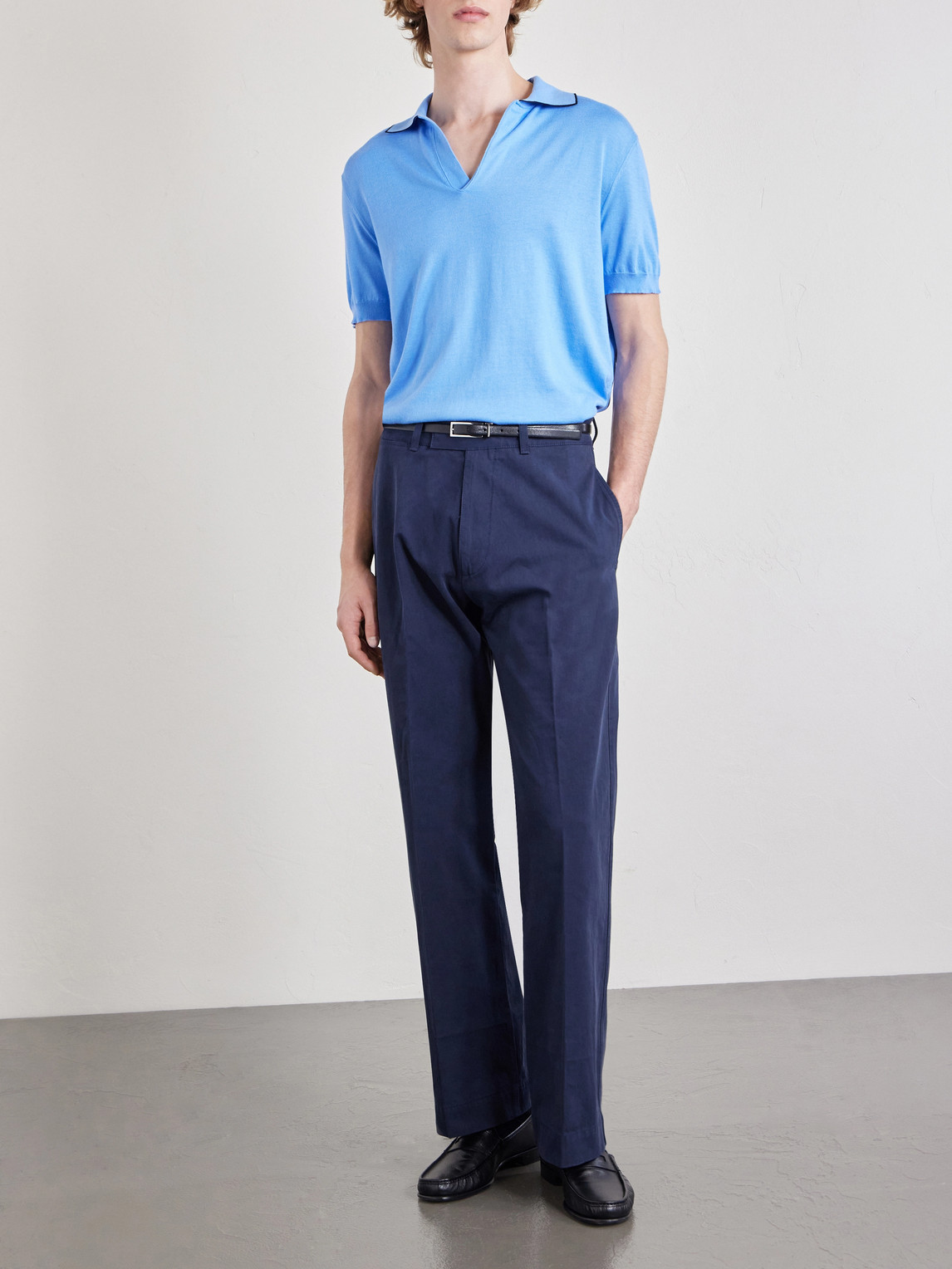 Sea Island Cotton And Silk-Blend Polo Shirt