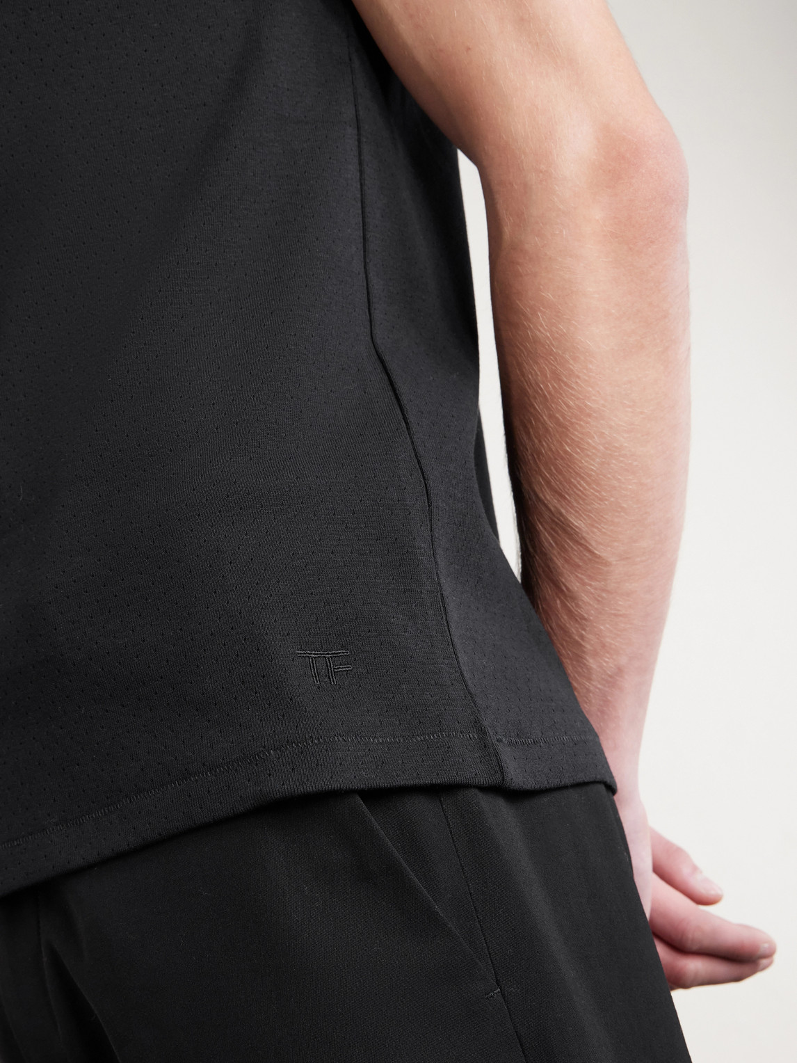 Pointelle-Knit Cotton T-Shirt