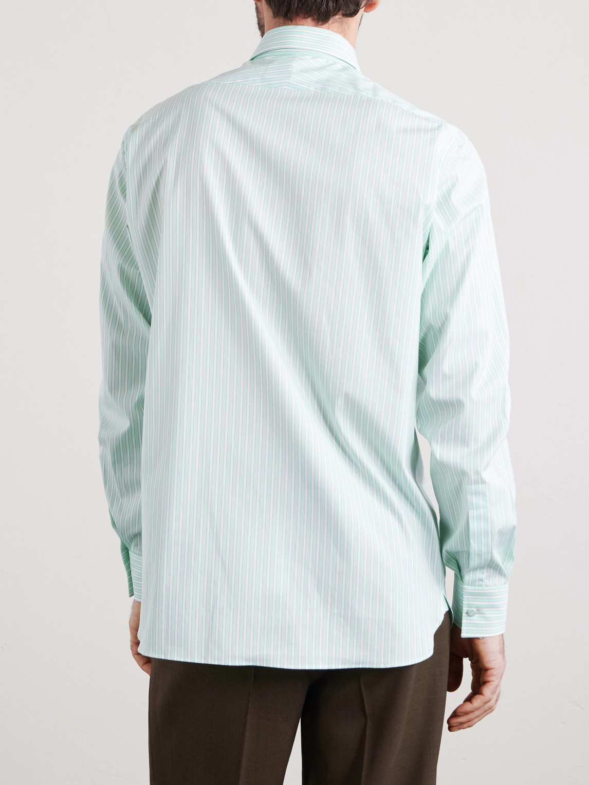 Cotton-Poplin Shirt Striped