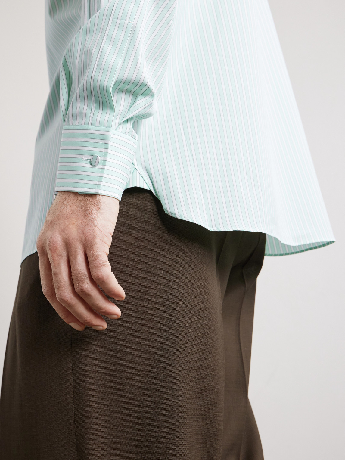 Cotton-Poplin Shirt Striped