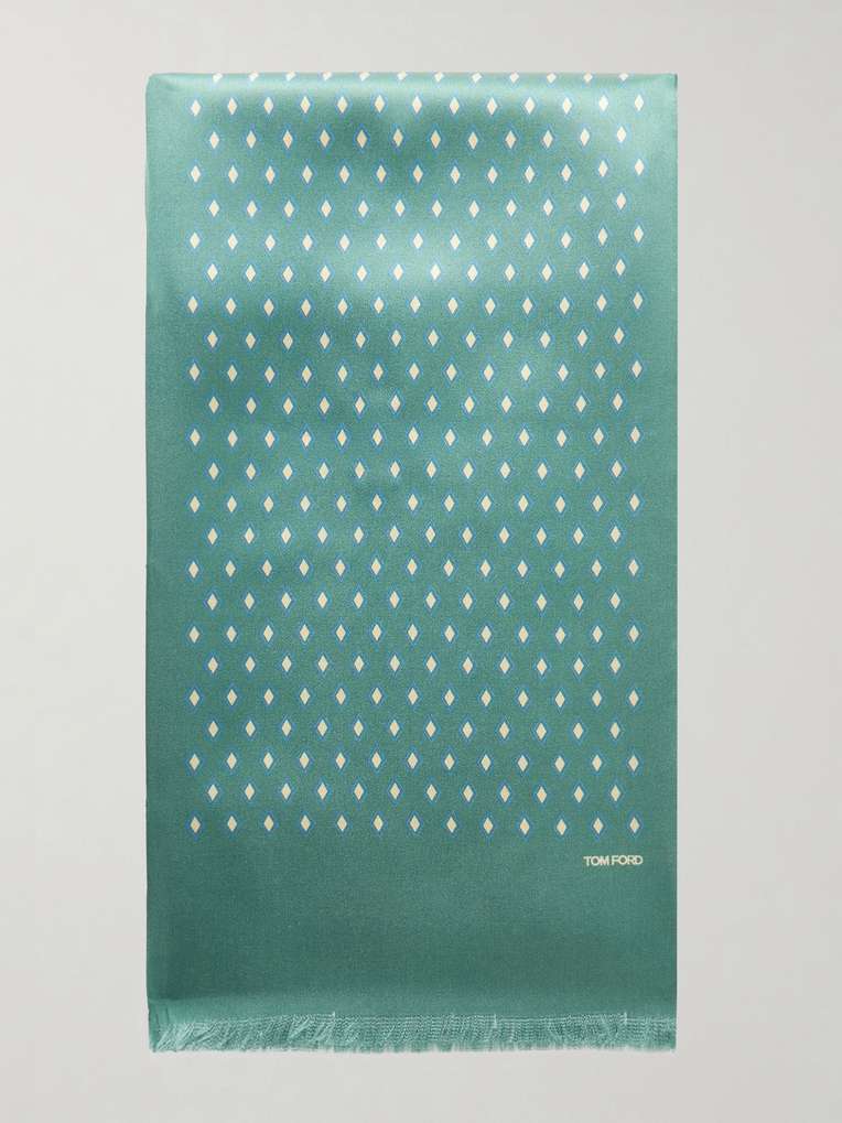 Tom Ford — Silk-Jacquard Scarf
