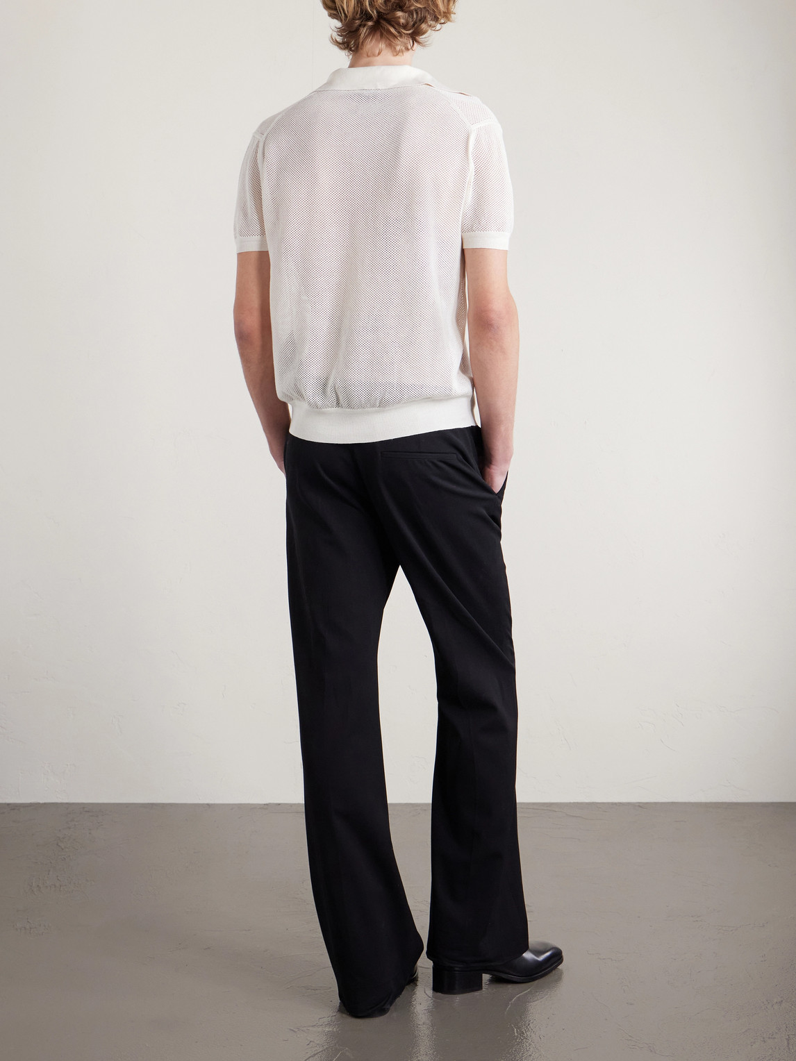 Open-Knit Sea Island Cotton And Silk-Blend Polo Shirt