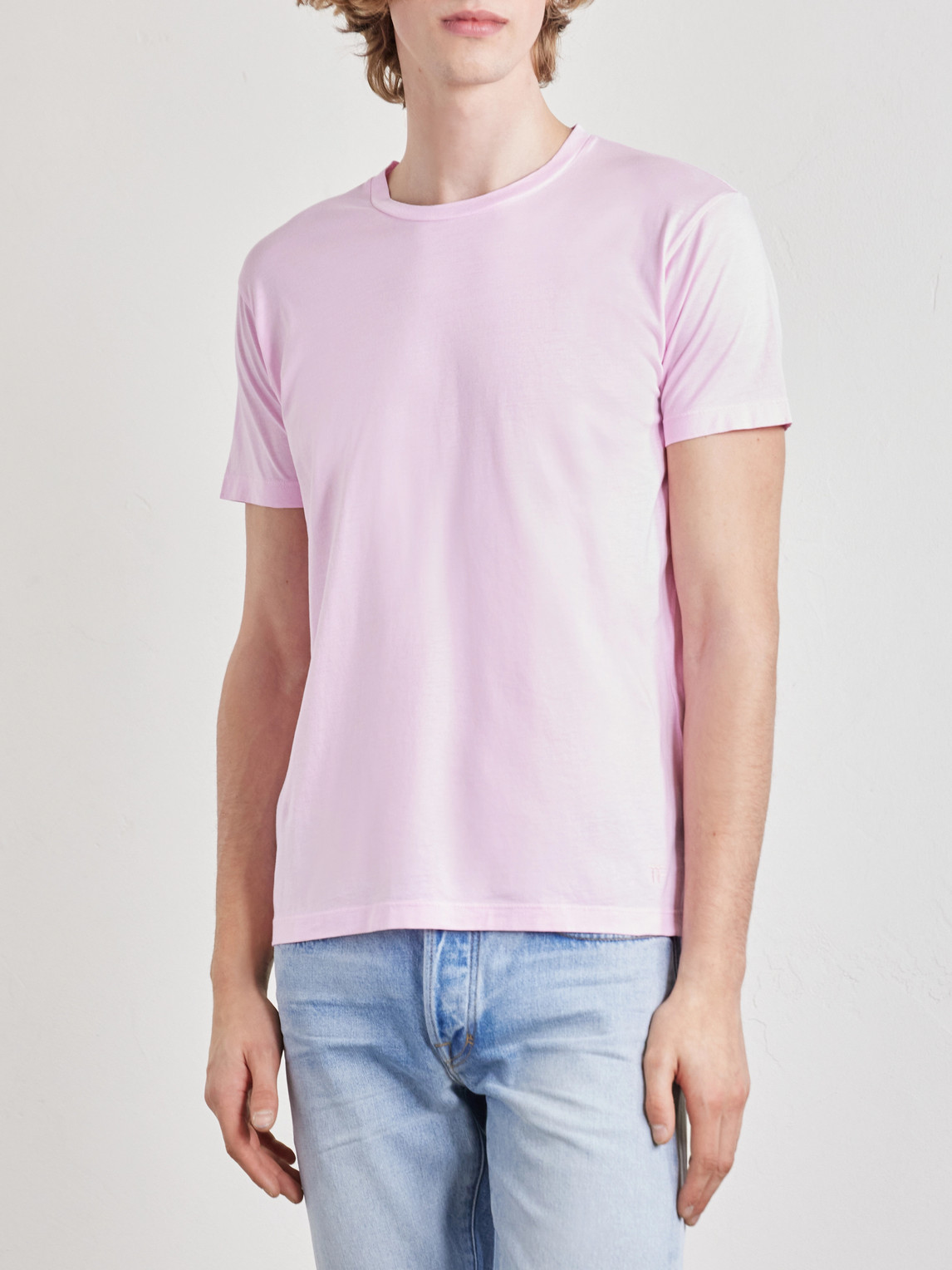 Slim-Fit Logo-Embroidered Cotton And Silk-Blend Jersey T-Shirt