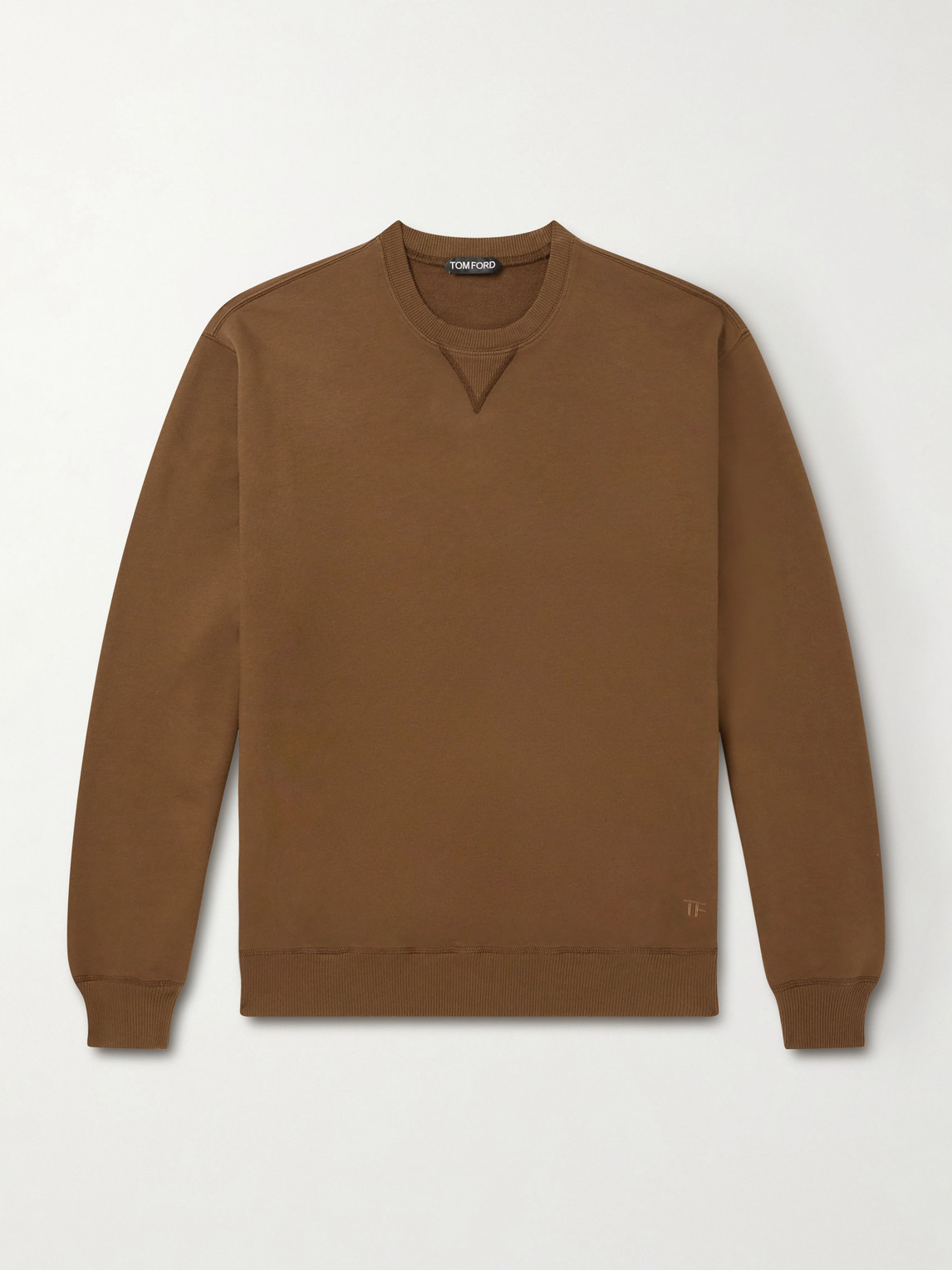 Tom Ford Logo-Embroidered Cotton-Jersey Sweatshirt IT 46