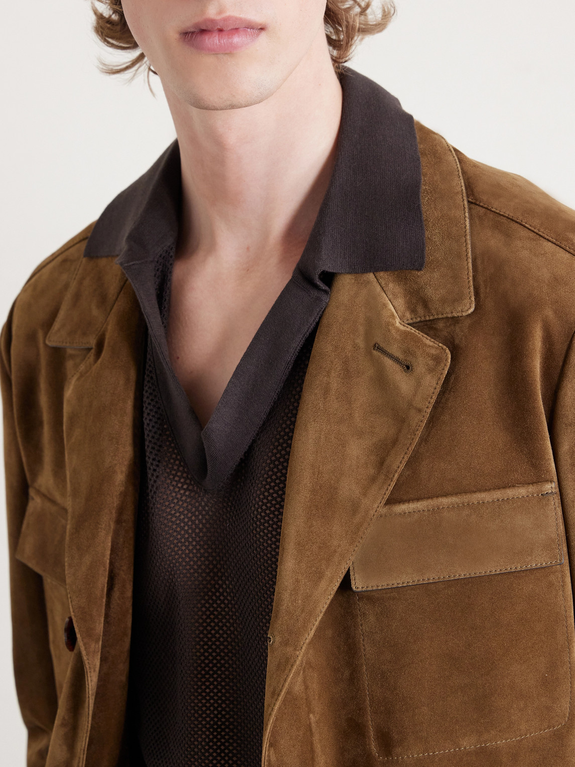 Open-Knit Sea Island Cotton And Silk-Blend Polo Shirt
