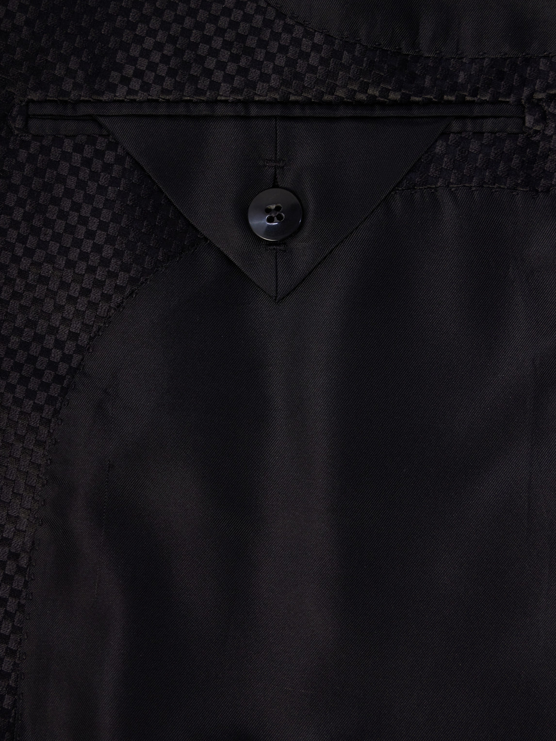Double-Breasted Silk-Hopsack Blazer