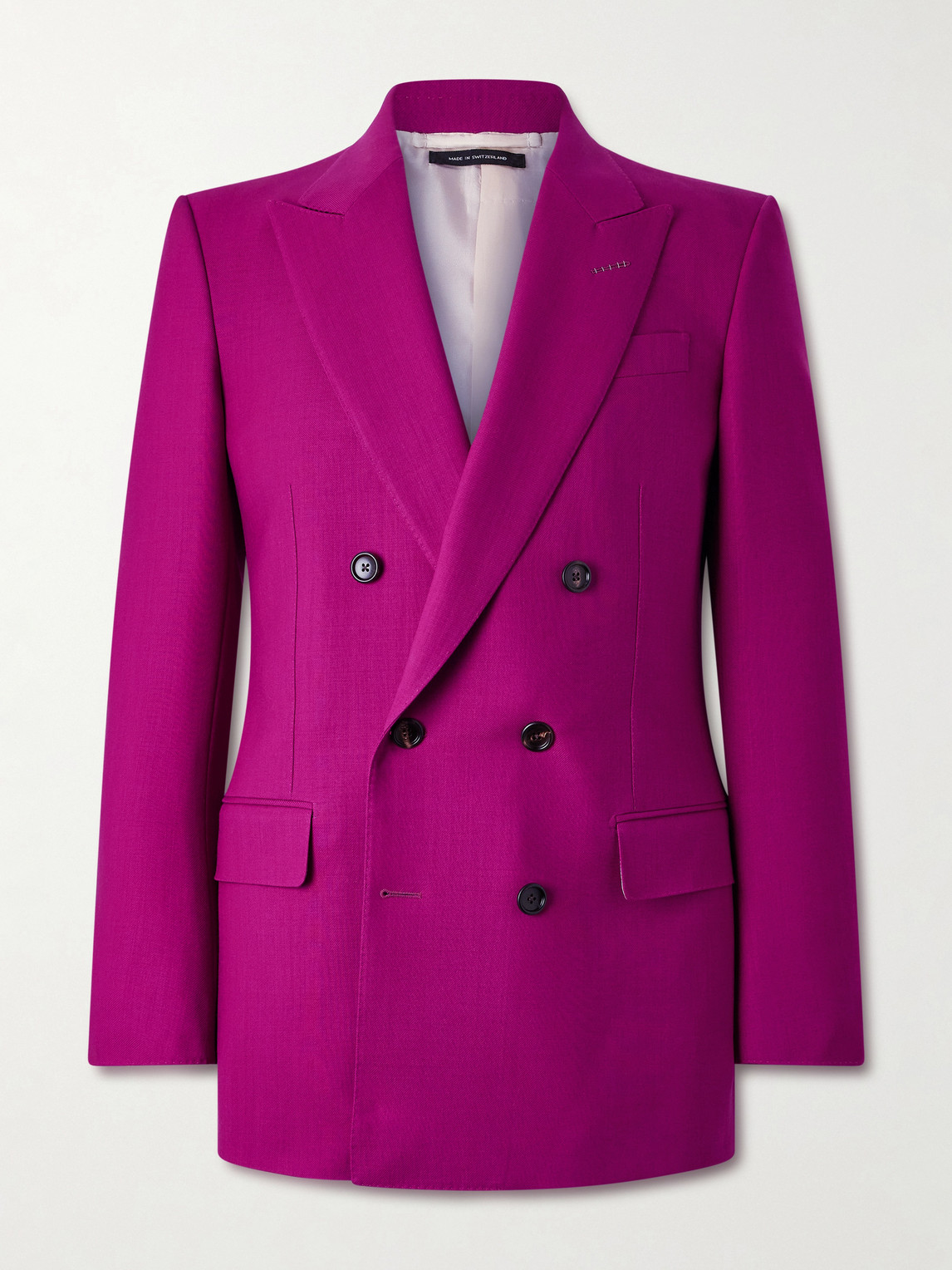 Tom Ford Slim-Fit Double-Breasted Wool-Twill Blazer IT 52