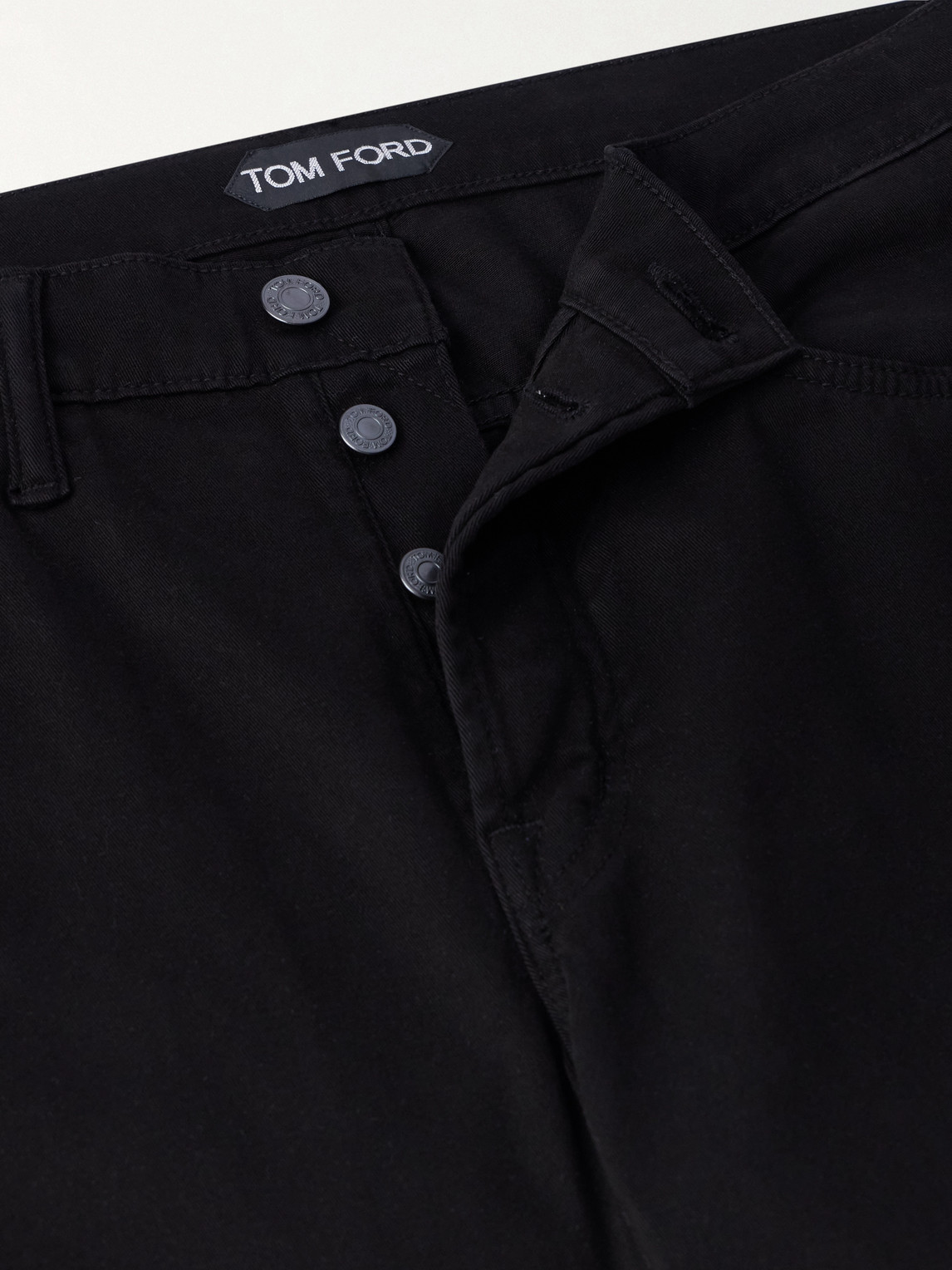 Tom Ford Slim-fit Stretch Jeans In Black
