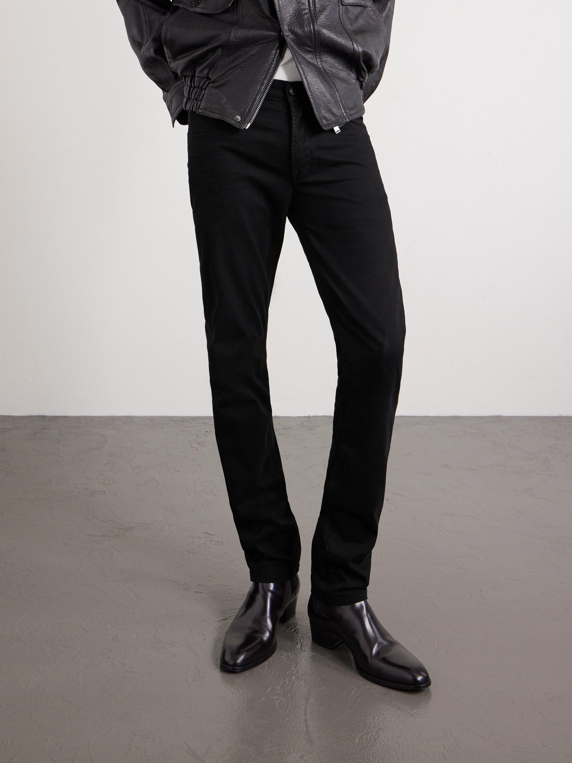 Tom Ford Slim-fit Stretch Jeans In Black