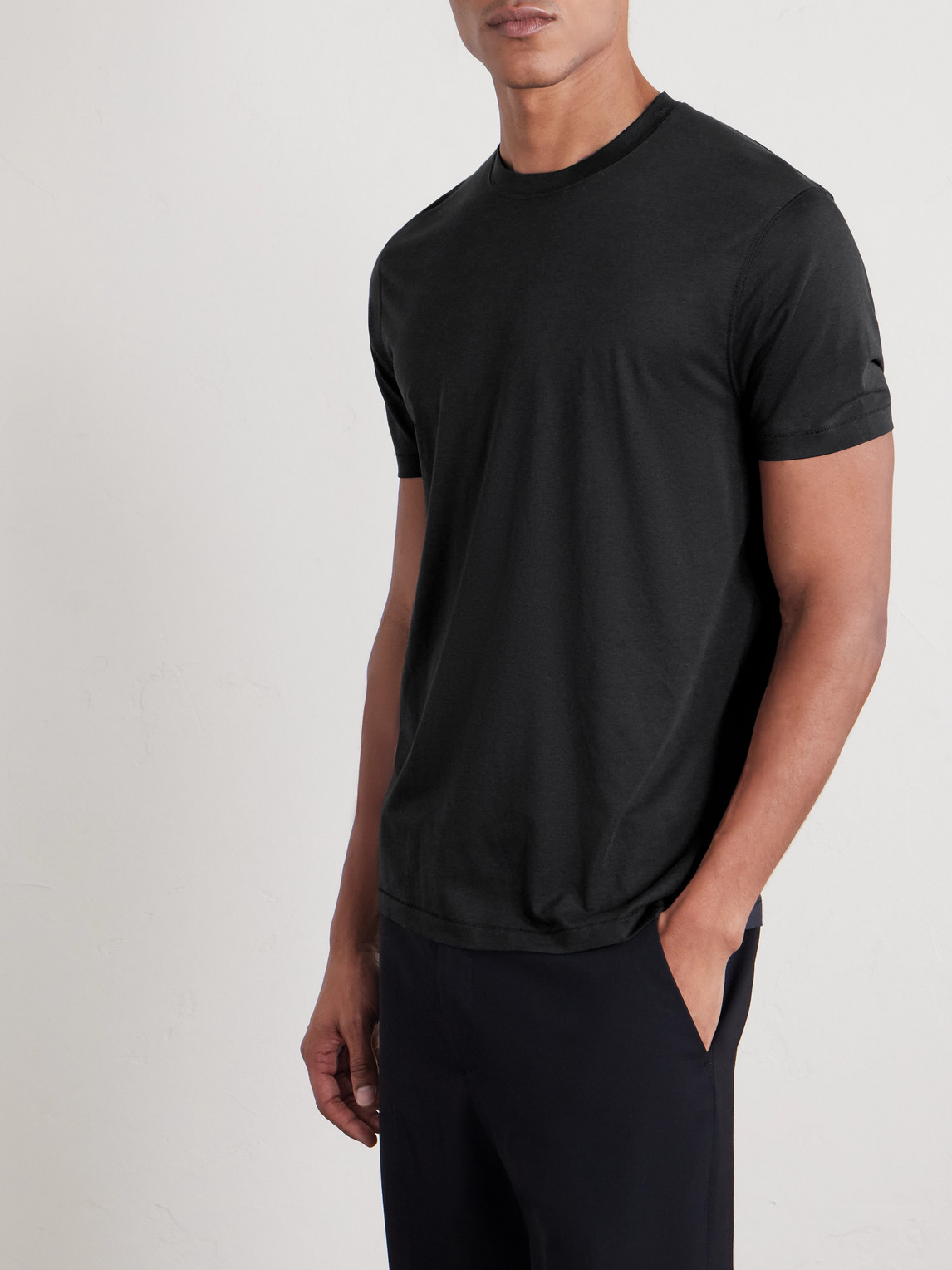Lyocell And Cotton-Blend T-Shirt