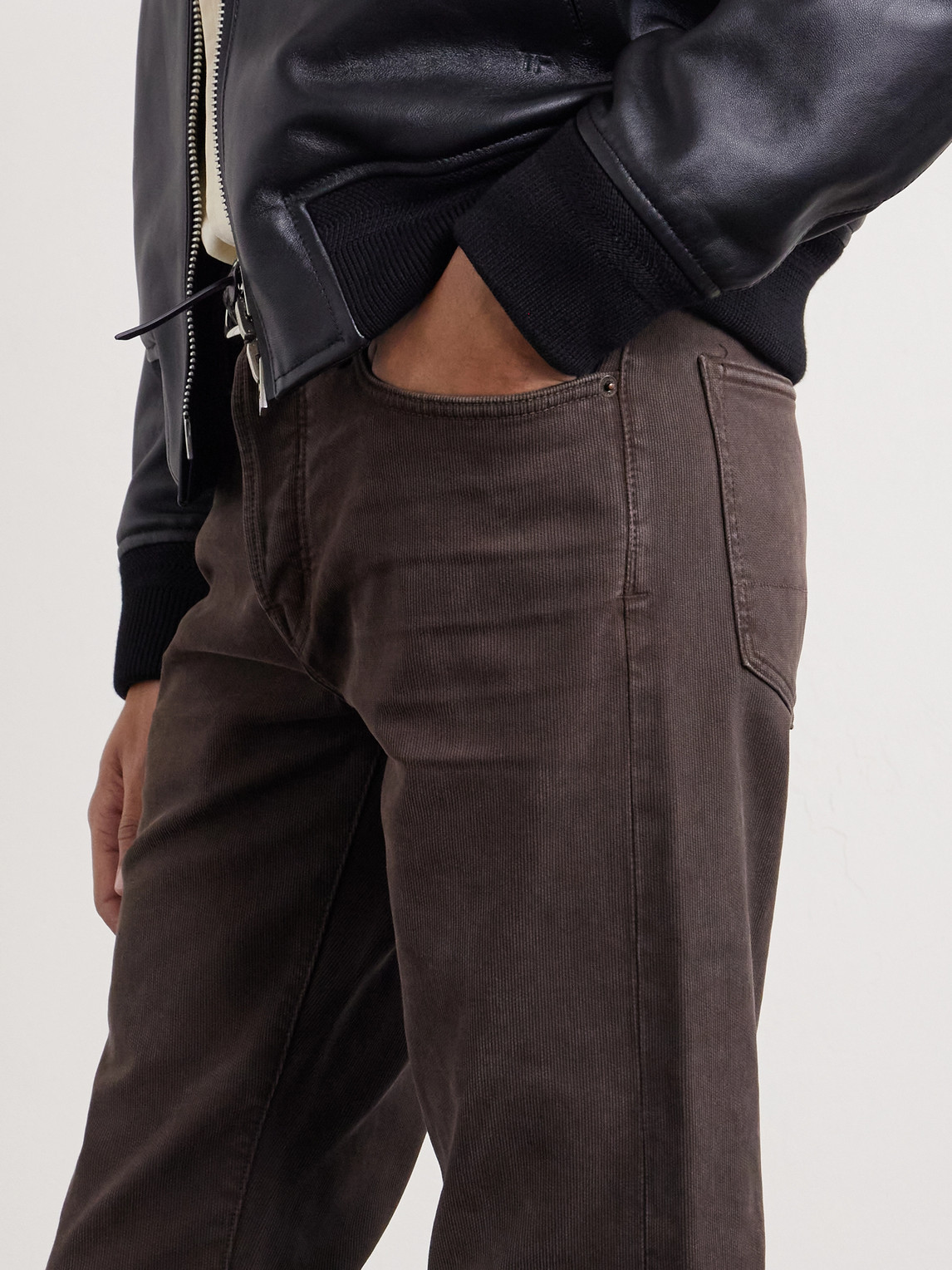 Slim-Fit Cotton-Blend Corduroy