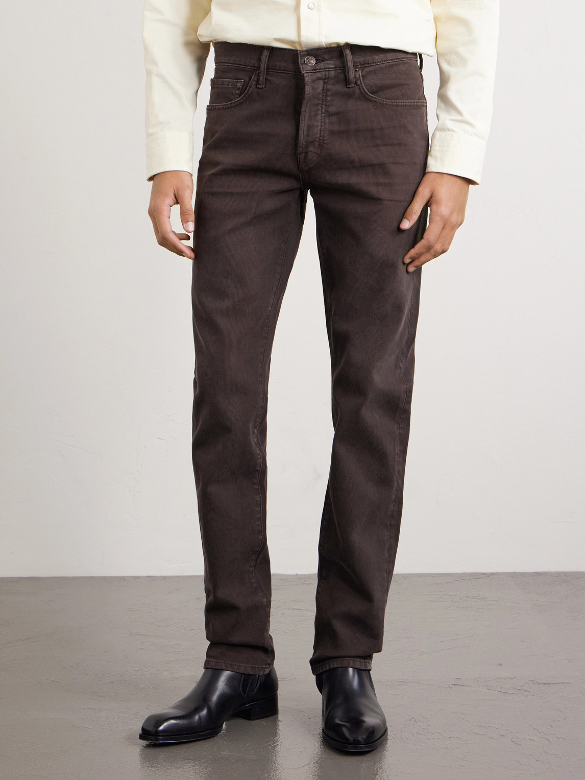 Slim-Fit Cotton-Blend Corduroy
