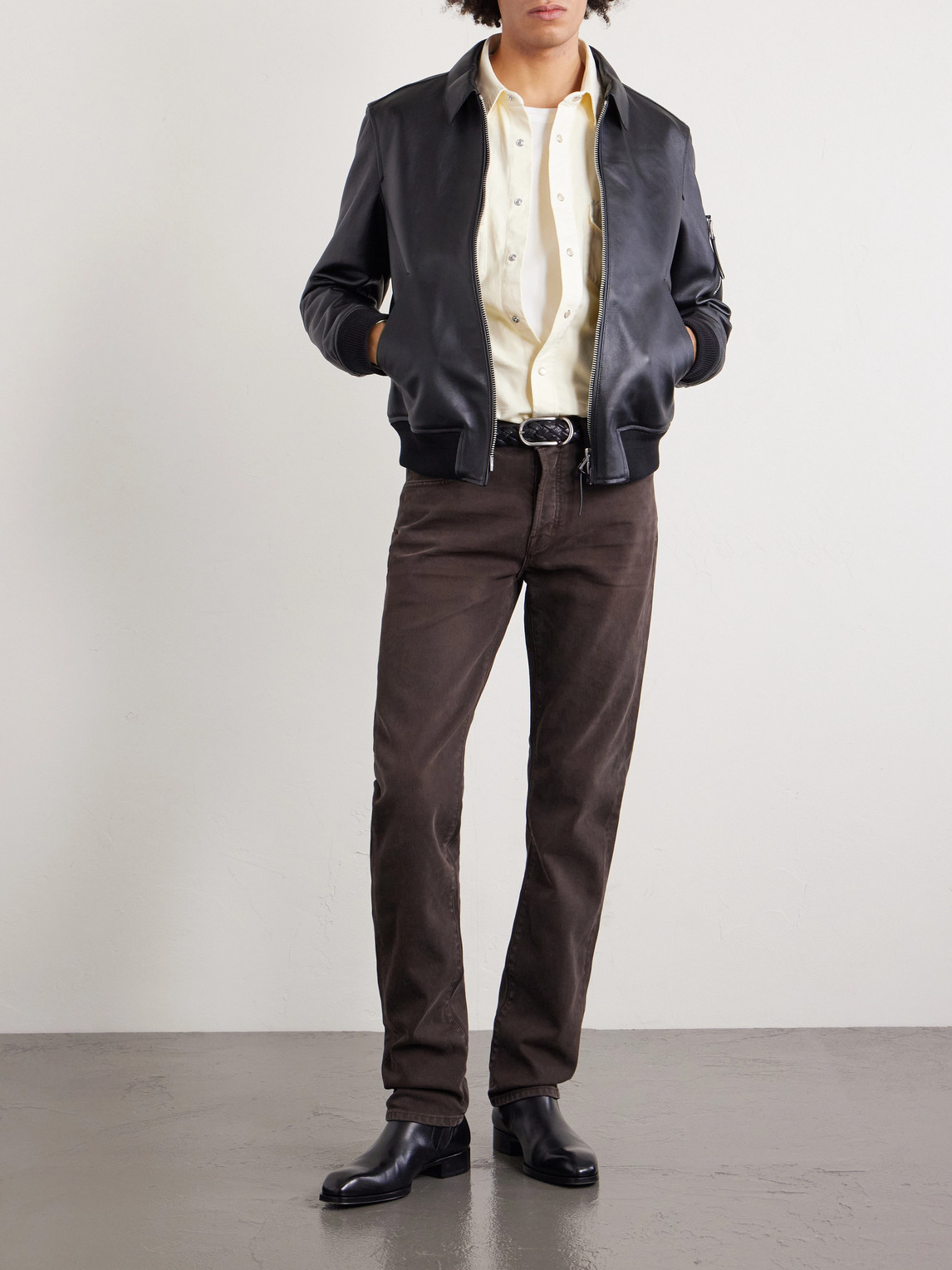 Slim-Fit Cotton-Blend Corduroy