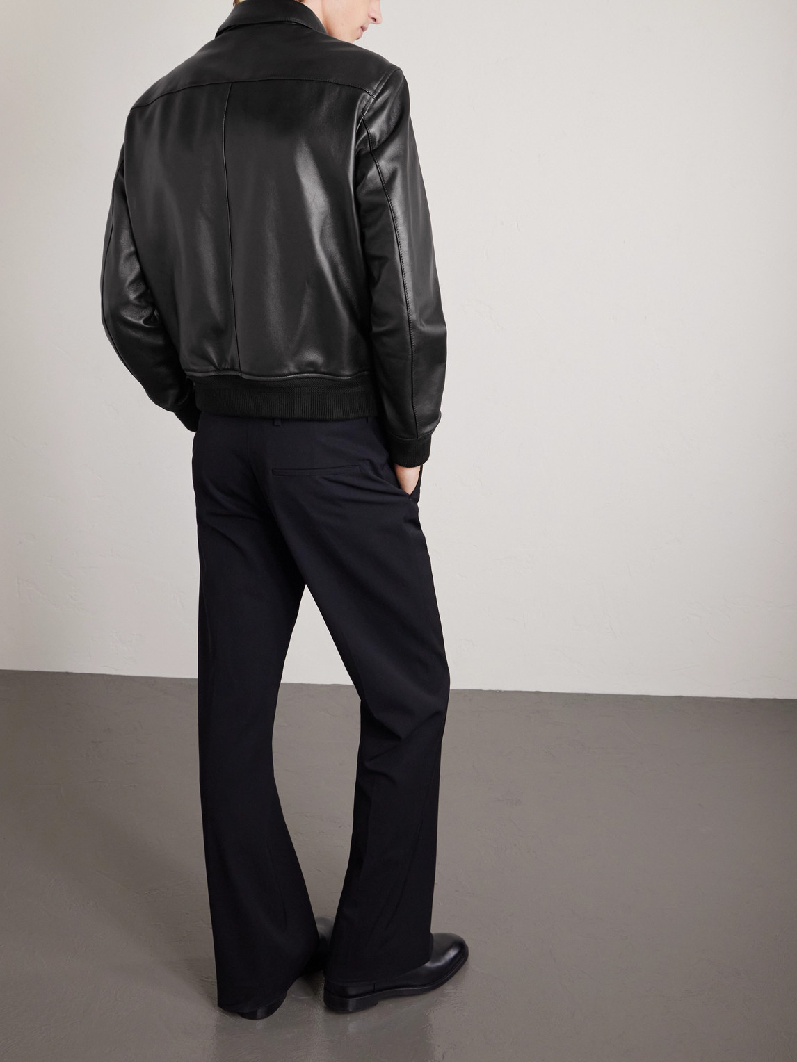  Tom Ford - Leather Blouson Jacket - Men - Black - It 48 
