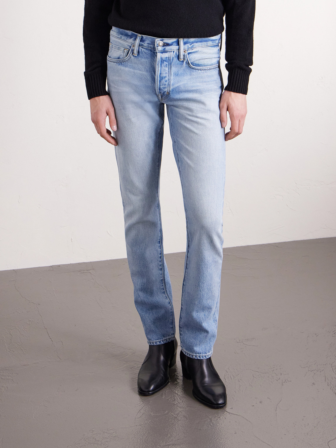 Straight-Leg Selvedge Jeans