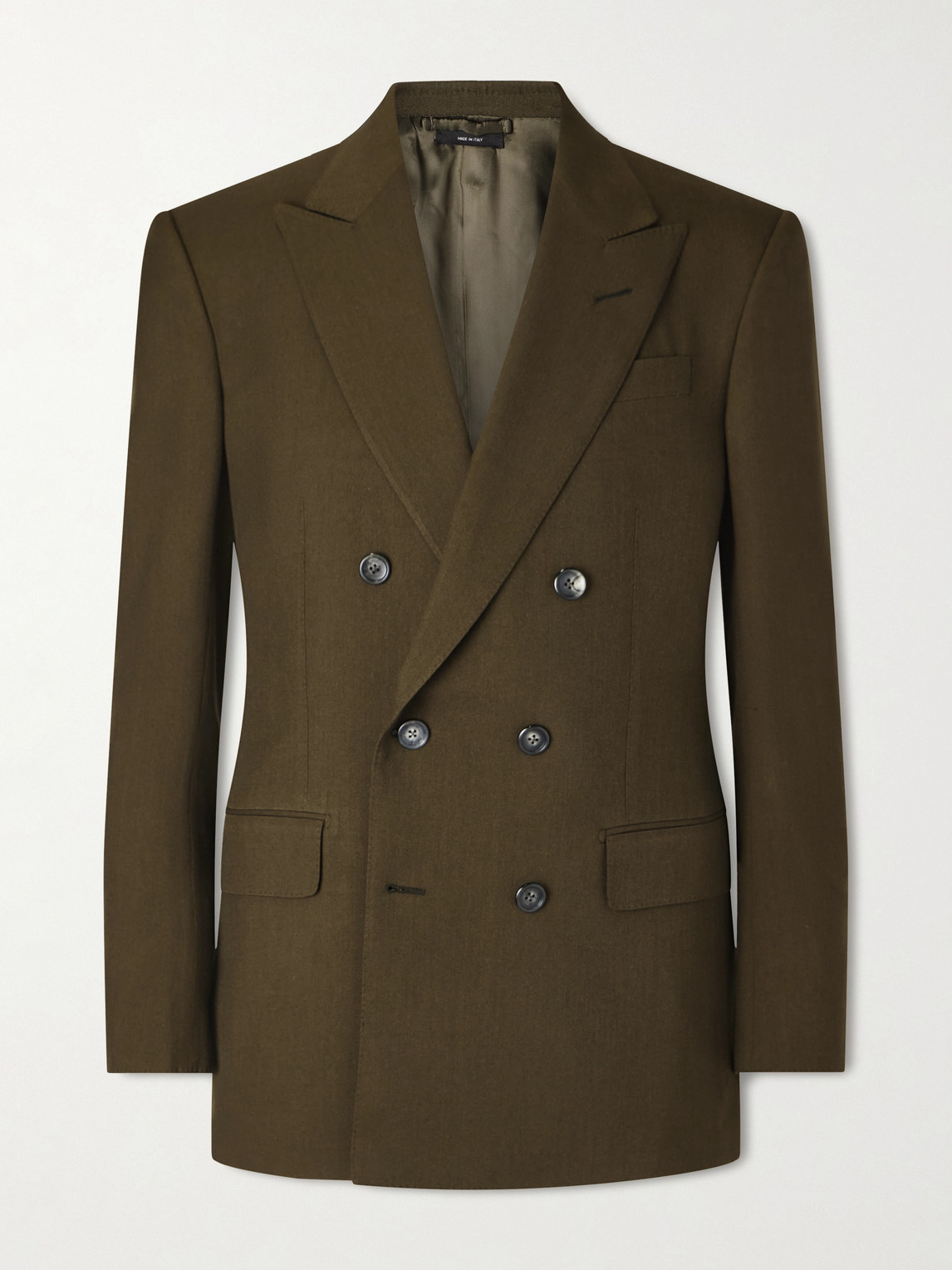 Tom Ford Slim-Fit Double-Breasted Wool, Cashmere and Silk-Blend Blazer - Men