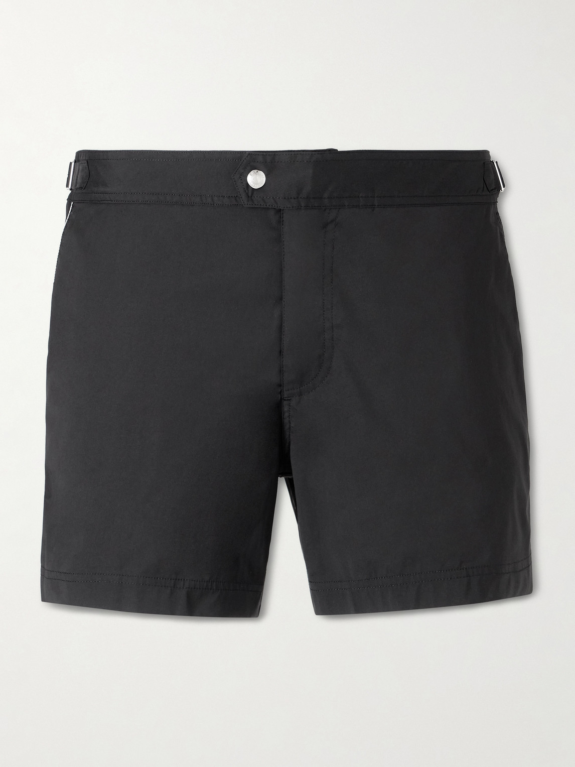 Tom Ford Straight-Leg Mid-Length Piped Swim Shorts - Men