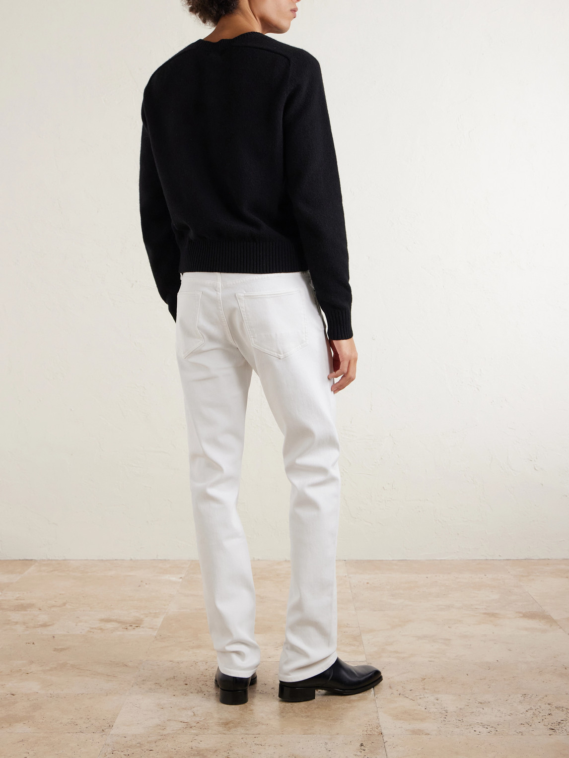 Slim-Fit Straight-Leg Cotton-Blend Corduroy