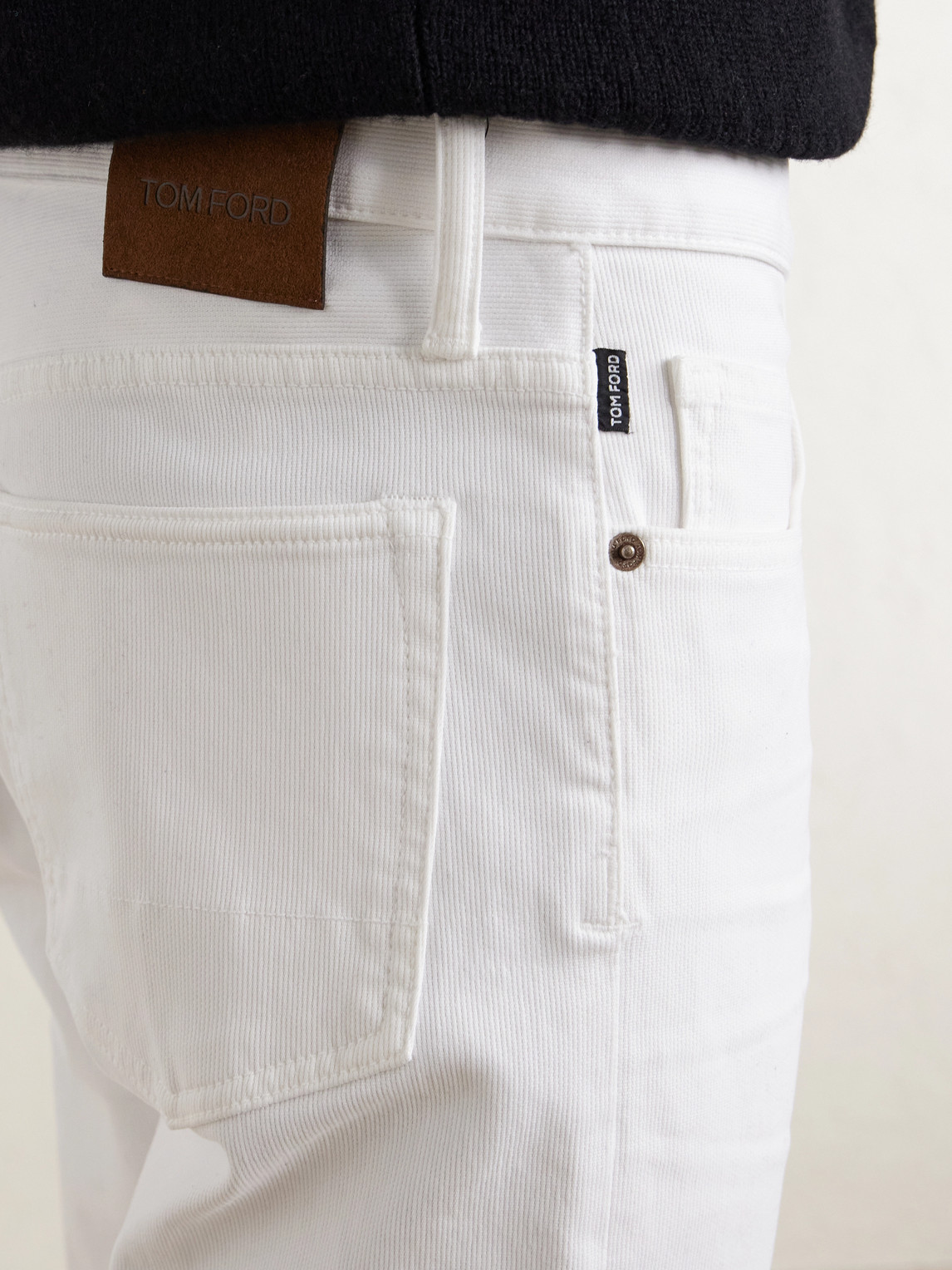 Slim-Fit Straight-Leg Cotton-Blend Corduroy