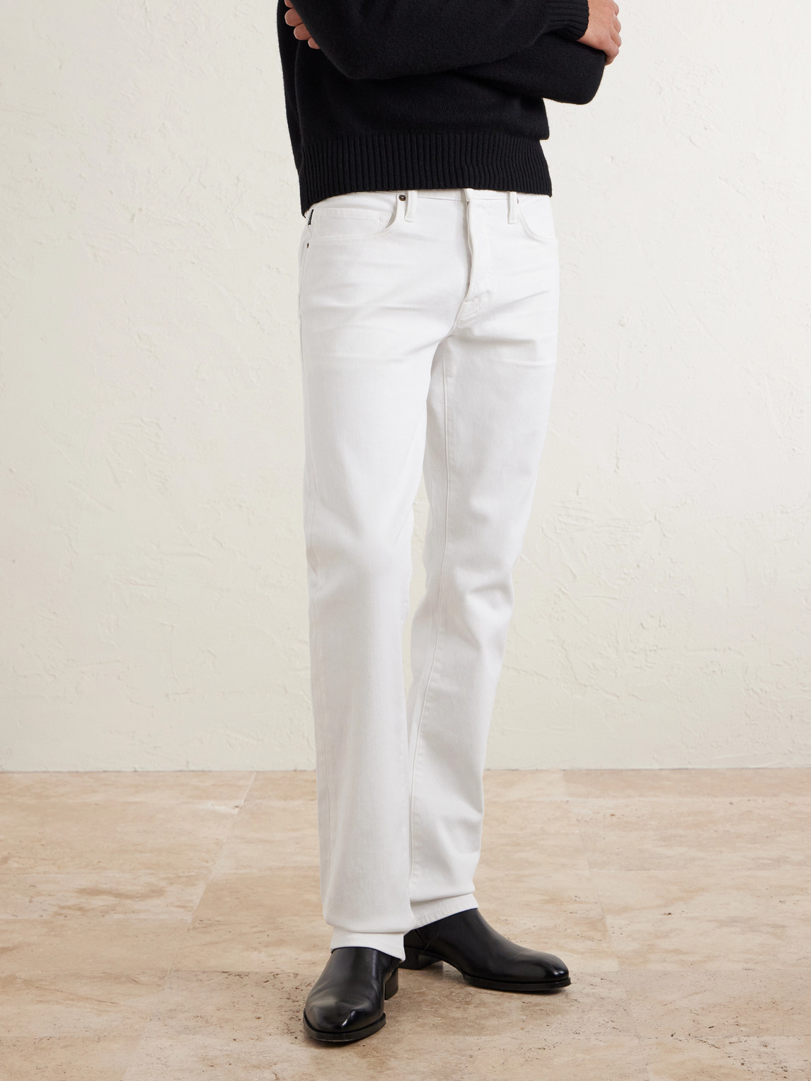 Slim-Fit Straight-Leg Cotton-Blend Corduroy