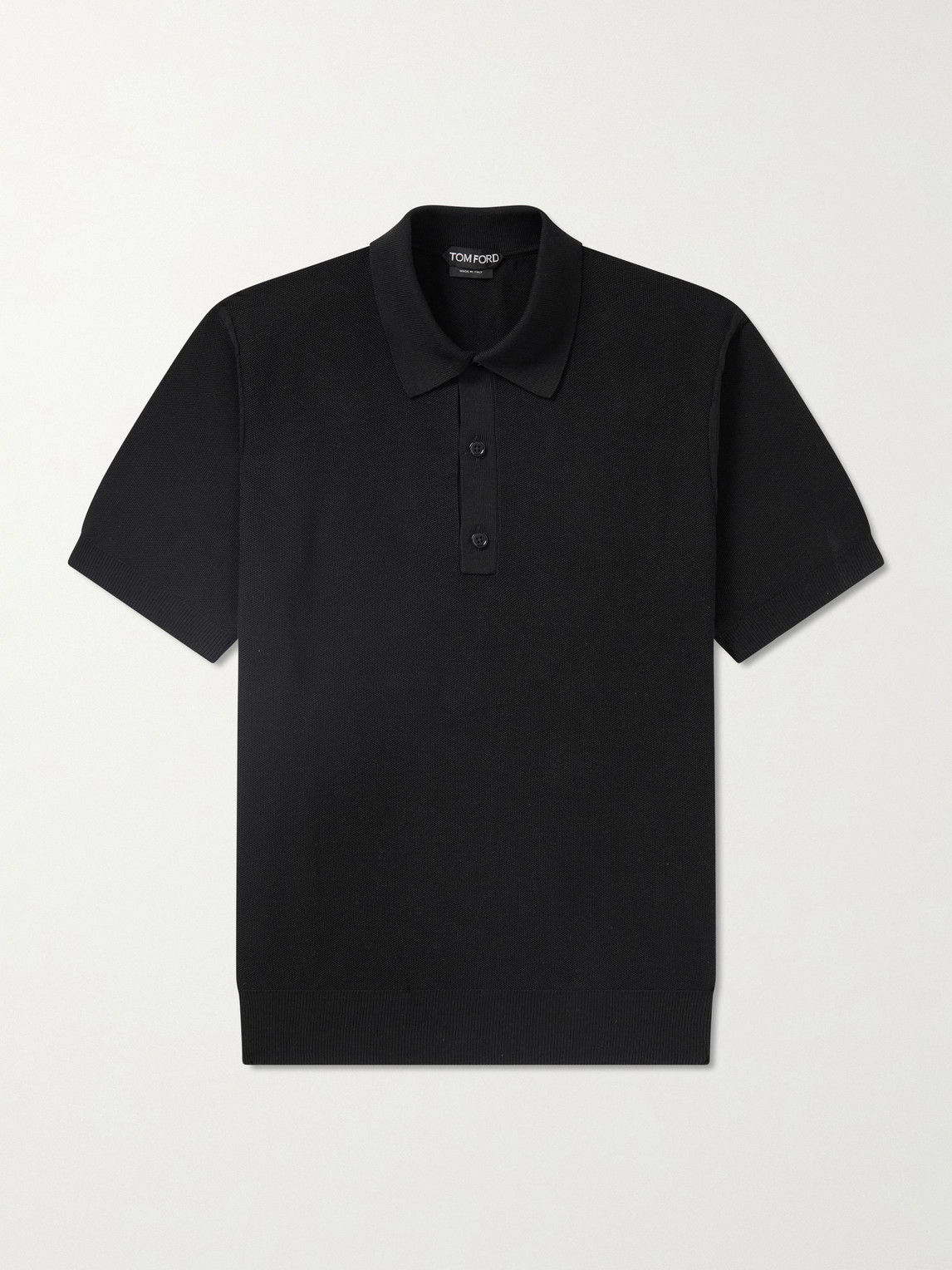 Tom Ford Silk and Cotton-Blend Piqué Polo Shirt - Men