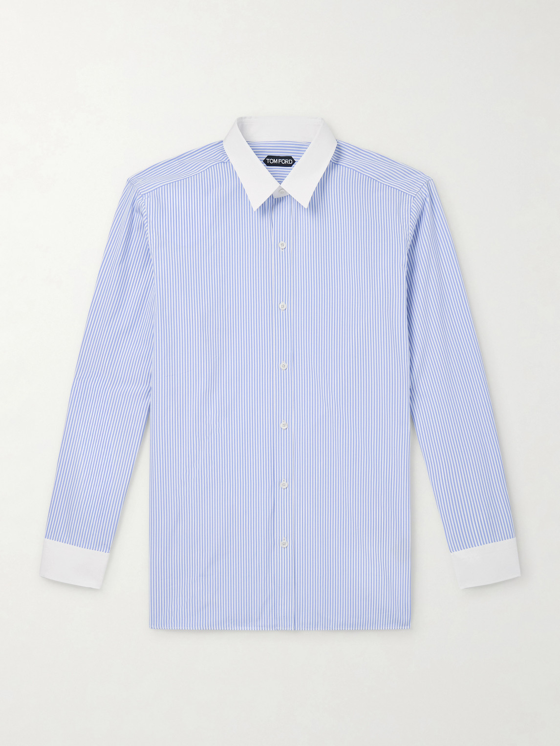 Tom Ford Striped Cotton-Poplin Shirt - Men