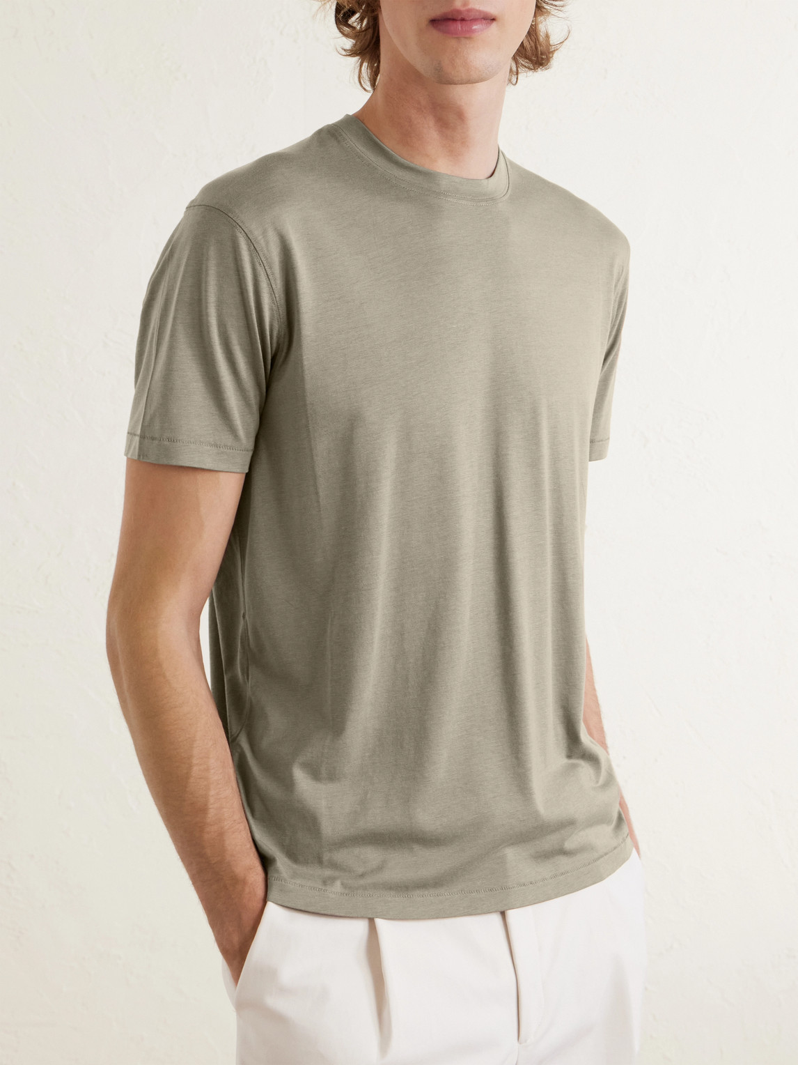 Lyocell And Cotton-Blend T-Shirt