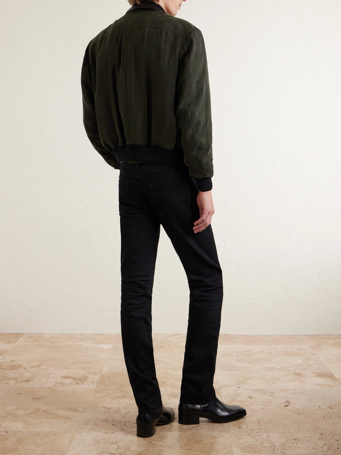  Tom Ford - Gabardine Bomber Jacket - Men - Green - It 44 