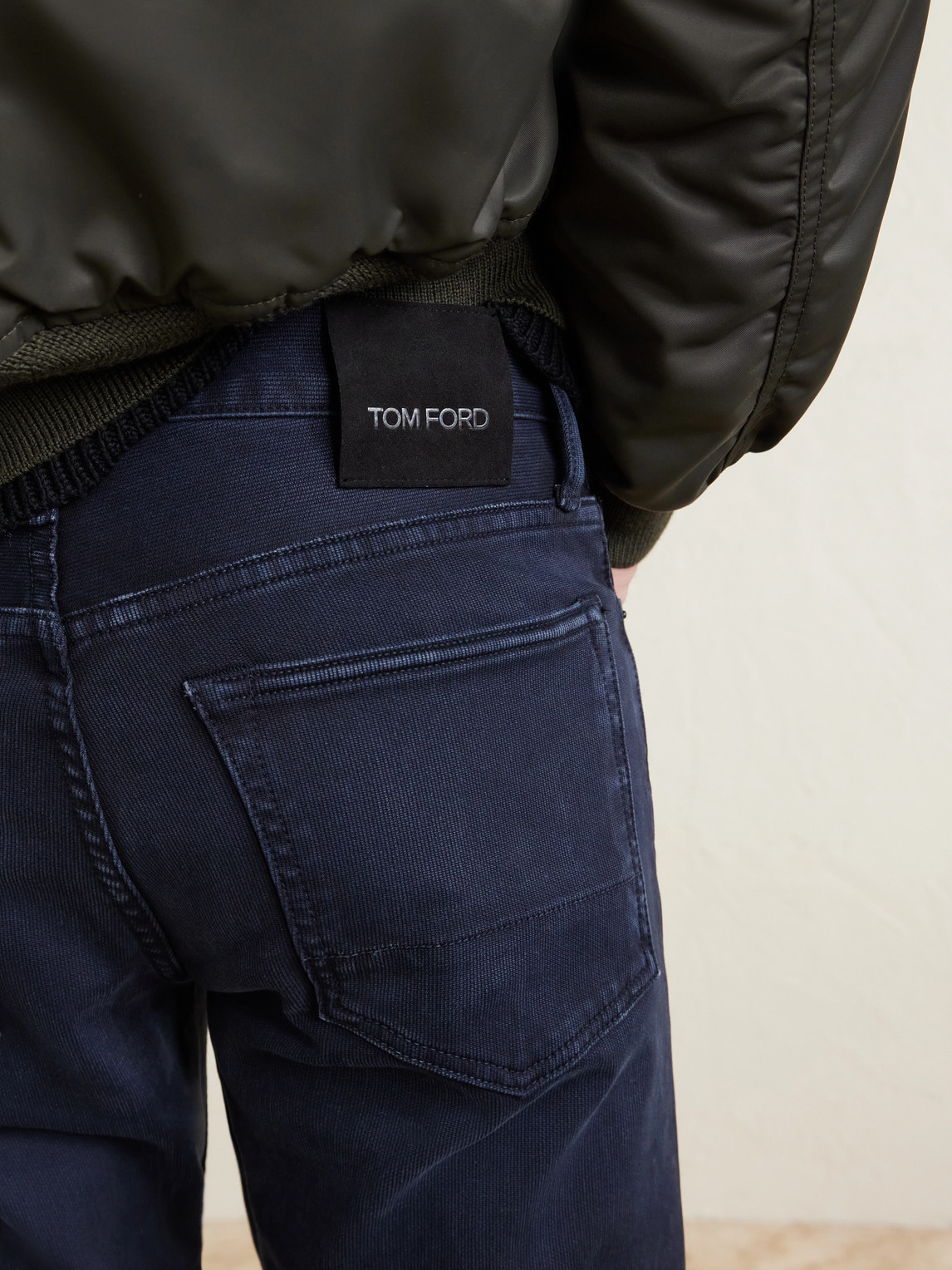 Slim-Fit Straight-Leg Cotton-Blend Corduroy
