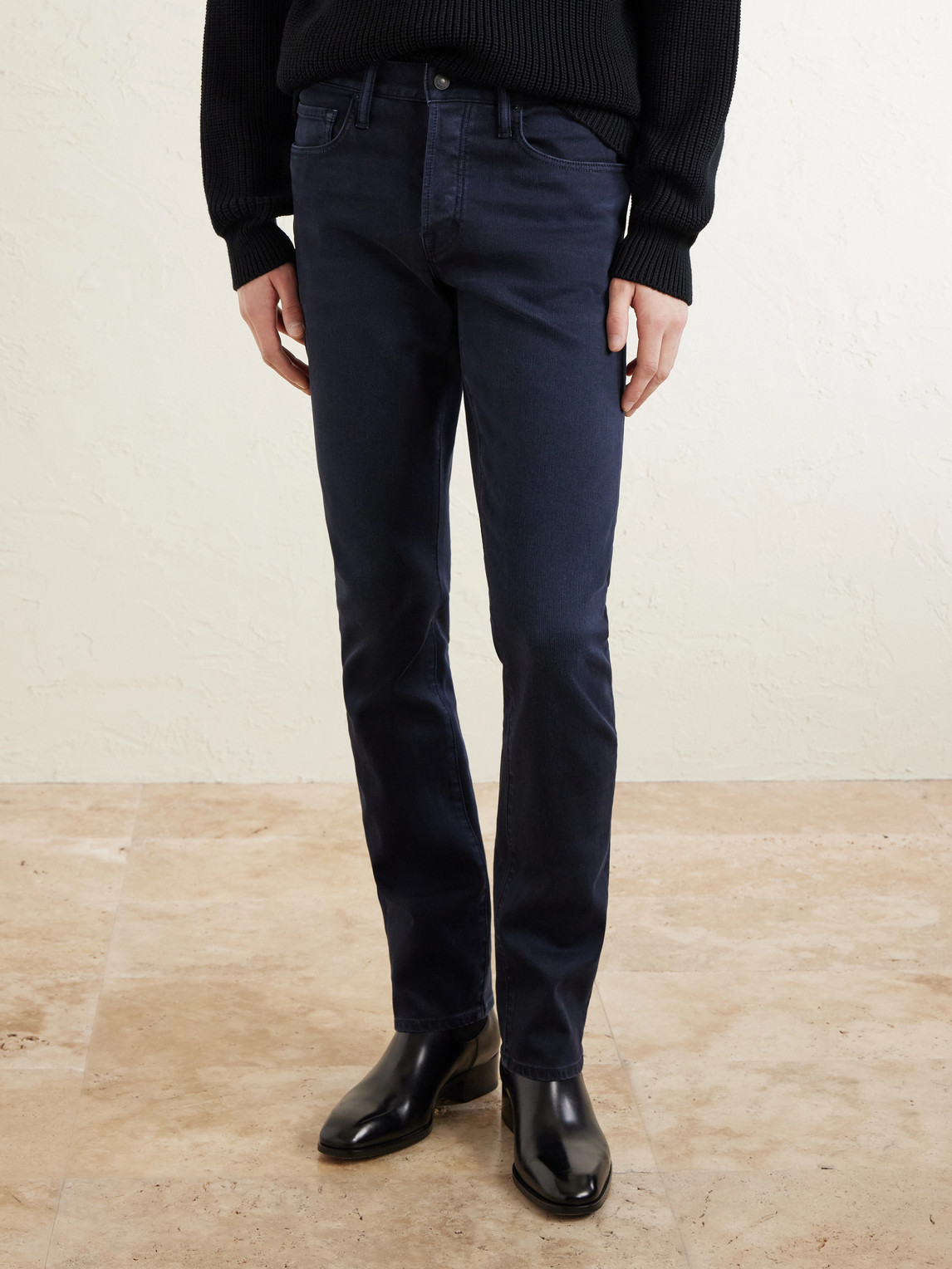 Slim-Fit Straight-Leg Cotton-Blend Corduroy