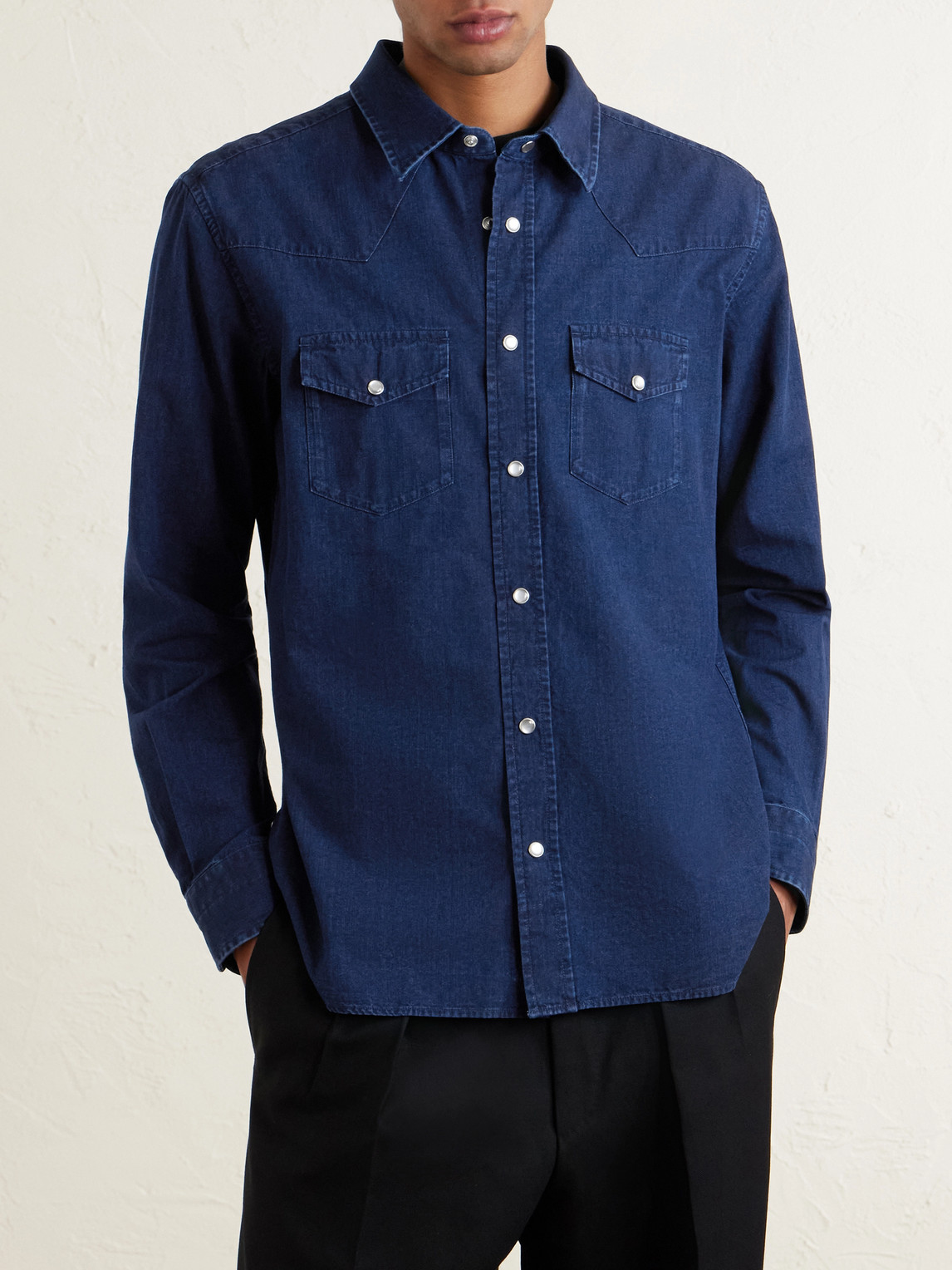  Tom Ford - Denim Shirt - Men - Blue - Eu 39 