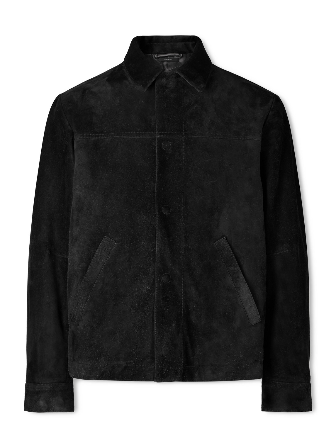 Tom Ford Brushed-suede Chore Jacket In Black