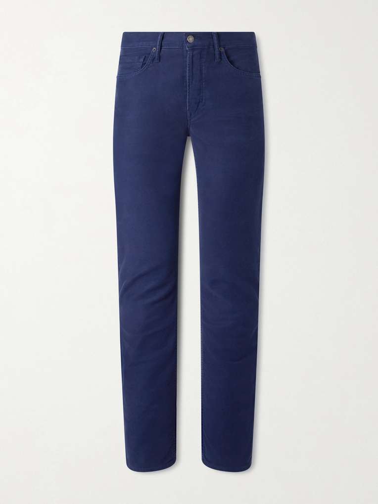 Tom Ford — Slim-Fit Cotton-Blend Moleskin Trousers