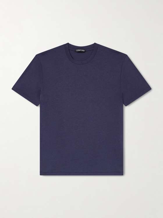 Tomford Lyocell and Cotton-Blend T-Shirt