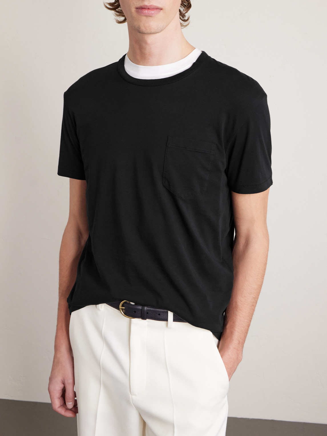 Cotton And Silk-Blend Jersey T-Shirt