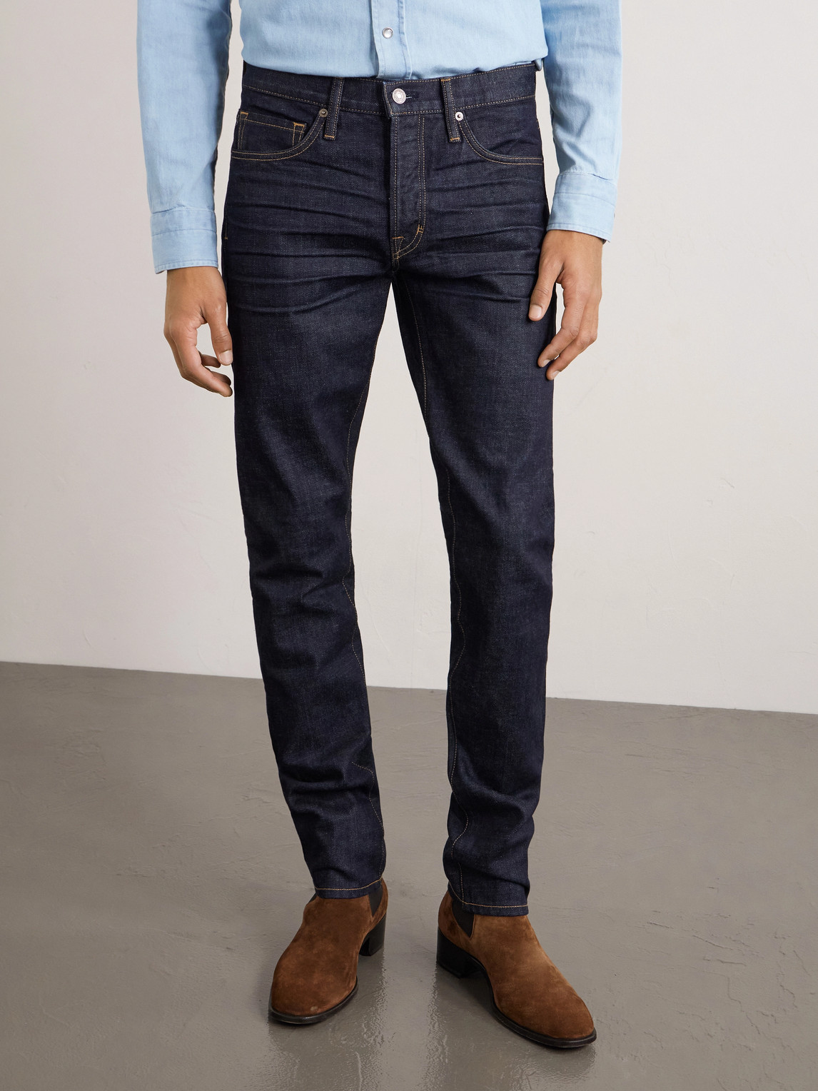 Straight-Leg Selvedge Jeans