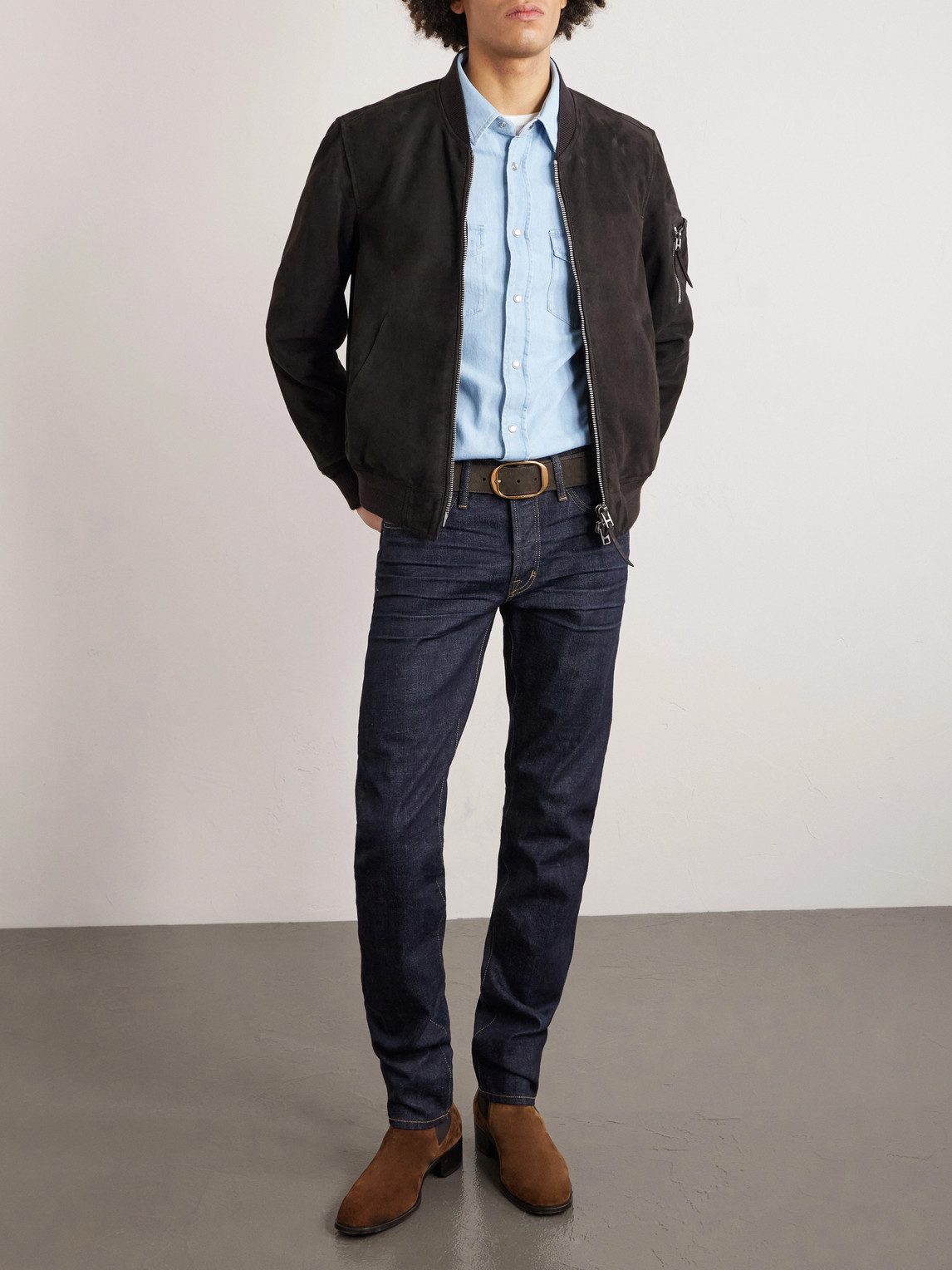 Straight-Leg Selvedge Jeans