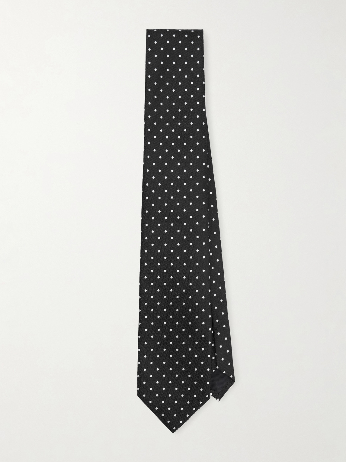 Tom Ford 8cm Polka-Dot Embroidered Silk Tie - Men