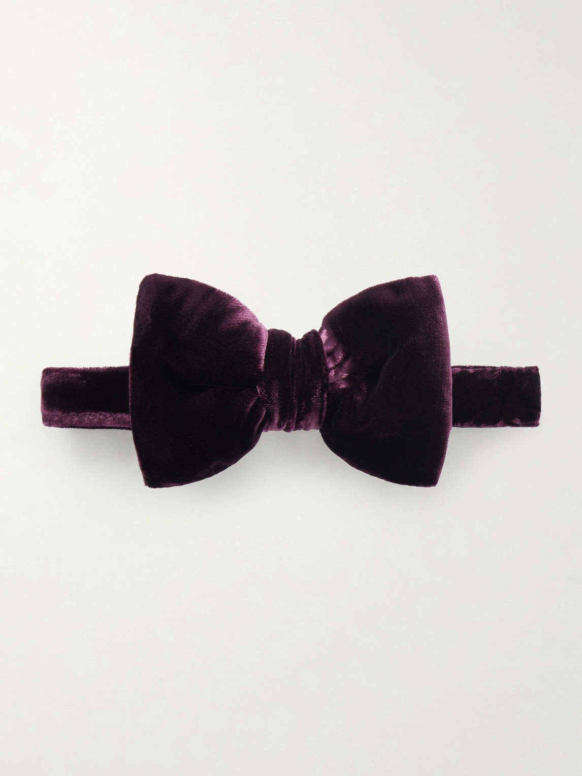Tom Ford Pre-Tied Cotton-Velvet Bow Tie - Men